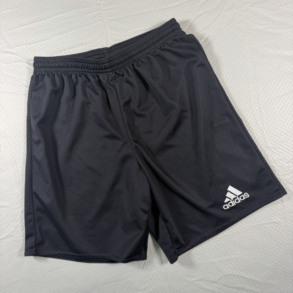 Adidas Youth Large 13-14 Black Aeroready Soccer Athletic Shorts No Pockets
